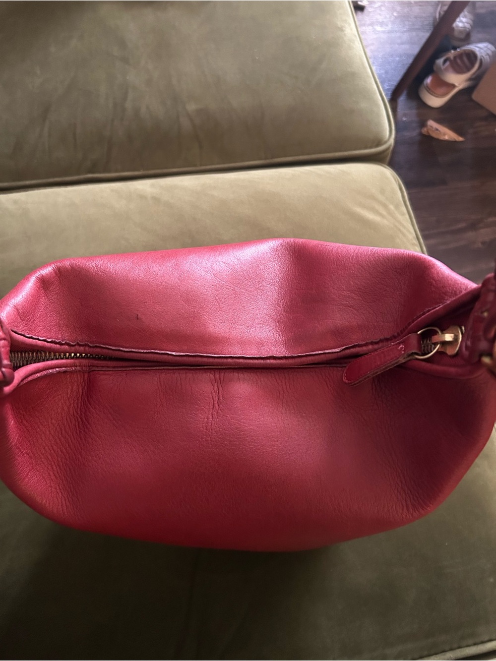 Vintage Coach Duffel Shoulder Bag 9085 XL Red Leather - Picture 14 of 16